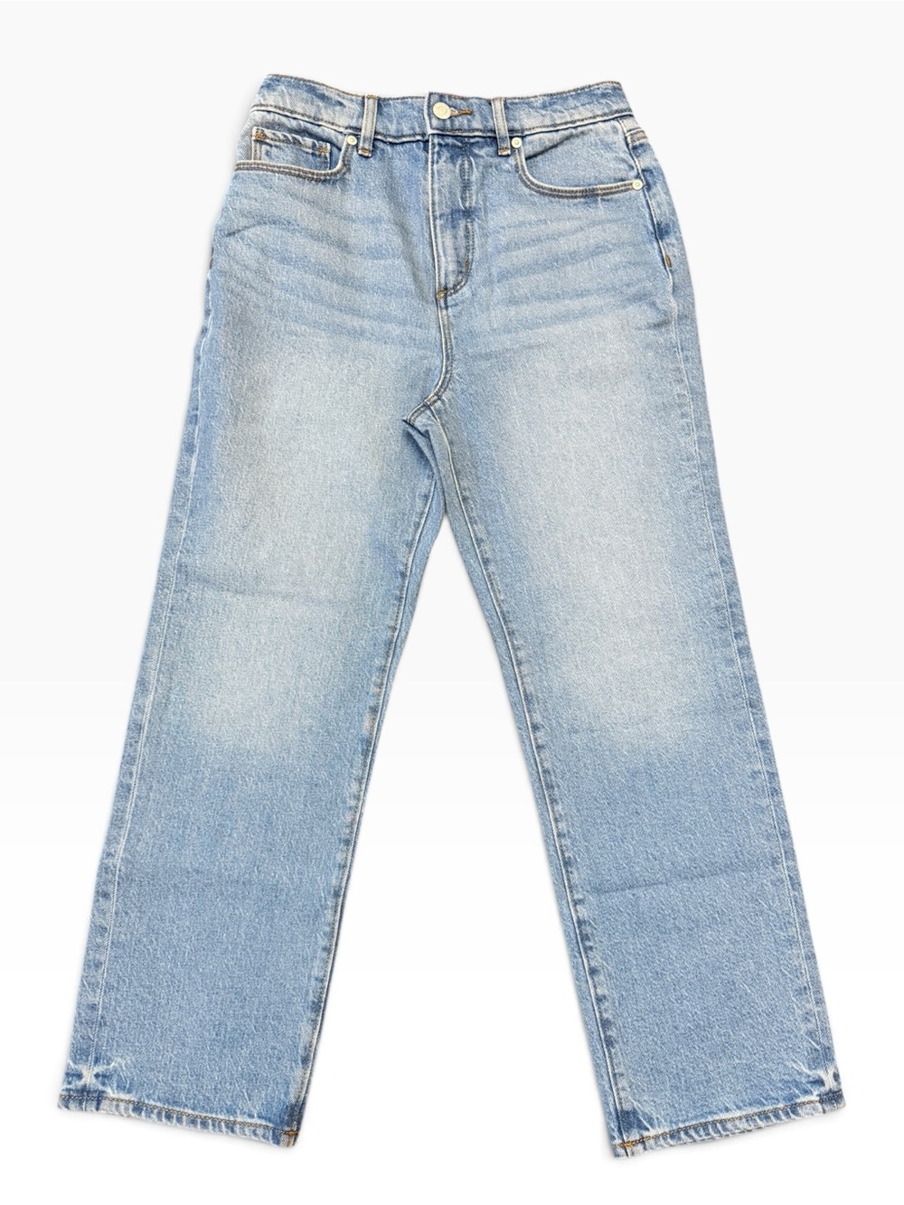 LOFT The Straight High Rise Light Wash Jeans Size 26 / 2